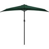 Balkonski suncobran s aluminijskom šipkom 270 x 144 cm zeleni | Eponuda.com