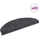 vidaXL Samoljepljivi otirači za stepenice 20 kom tamnosive 65x21x4 cm Cijene