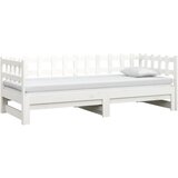  Dnevni ležaj na izvlačenje bijeli 2x(90x200)cm masivna borovina | shoptok.hr