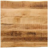 Stolna Mizna plošča z naravnim robom 40x40x3,8 cm trden robusten mango | Shoptok.si