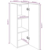 TV ormarići 4 kom boja hrasta 30,5x30x90 cm konstruirano drvo | Eponuda.ba