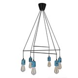Candellux Lighting luster/visilica-vider viseća lampa crna 6X40W E27 | ePonuda.com