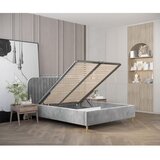 Maison de Rêve Siva oblazinjena zakonska postelja s prostorom za shranjevanje z letvenim dnom 120x200 cm Noto – | Shoptok.si