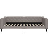  Dnevni krevet s madracem smeđesivi 100 x 200 cm od tkanine | shoptok.hr
