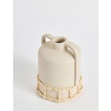 Aberto Design Vaza Handle Terracota, 14x19x14 cm, Krem | ePonuda.com
