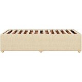  Okvir za krevet bez madraca krem 100 x 200 cm od tkanine | shoptok.hr