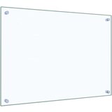 vidaXL Kuhinjska zaštita od prskanja prozirna 70x50 cm kaljeno staklo | shoptok.hr