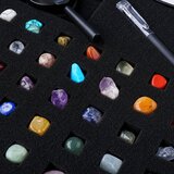 Set of Mineral Stones Natural Crystals Collection Magnifying Glass Pen 43 pcs. | Shoptok.si