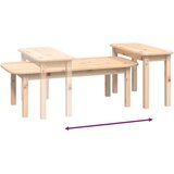  2-dijelni set stolića za kavu od masivne borovine | shoptok.hr
