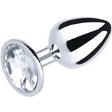 Metalni analni plug | Beli veličina S