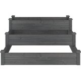  Povišena vrtna gredica siva 120 x 120 x 56 cm masivna jelovina | Eponuda.ba