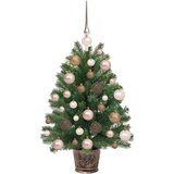 vidaXL Umestno božično drevo med 150 LED Zelena 65 cm PE in PVC | Shoptok.si