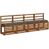  Jastučići za klupe - 2 dijela VUGHT 2 pcs 100% poliester Siva | shoptok.hr