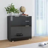 Komoda visoki sjaj crna 71x35x80 cm od konstruiranog drva