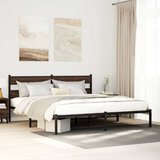  Okvir kreveta bez madraca s uzglavljem boja hrasta 200x200 cm | shoptok.hr