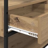 vidaXL Garderobna omara s predalom artisan hrast 89 x 39 x 184,5 cm | Shoptok.si