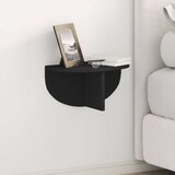  Stenska polica 2 pcs Črna 38 x 19 x 19 cm Konstruiran les, (5000200437) | Shoptok.si