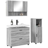 Set namještaja za kupaonicu 3 kom. Siva Sonoma | shoptok.hr