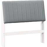 vidaXL tapecirani uzglavlje svijetlo siva 100 cm čvrsto borovo drvo | shoptok.hr