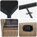  Set od 5 kom Vrtne stolice s jastucima bež poliratan | shoptok.hr