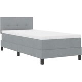  s opruga kutije Svijetlo siva 90 x 190 cm tkanina | shoptok.hr