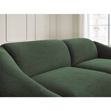 Bobochic Paris Zelena sedežna garnitura iz rebrastega žameta 250 cm Tina – | Shoptok.si