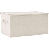  Kutija za pohranu od tkanine 50 x 30 x 25 cm krem | shoptok.hr