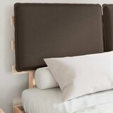  Krevetni okvir s tapiciranim uzglavljem Sivo-smeđa 135 x 190 cm | shoptok.hr