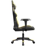 vidaXL Gaming stol črno in zlato umetno usnje | Shoptok.si
