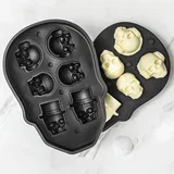 za led in čokolado v obliki lobanje