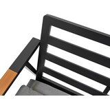 Aluminijska vrtna garnitura - sofa + 2 fotelje + stol | Shoptok.si
