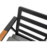 Aluminijska vrtna garnitura - sofa + 2 fotelje + stol | shoptok.hr