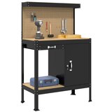  Radne klupe s ladicama Crna 81 x 41 x 145 cm Konstruirano drvo Slike