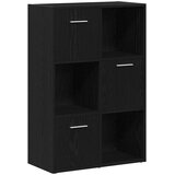  Ormar za knjige/Pregrada za sobu crni hrast 60,5 x 30 x 90 cm inženjerski drvo | Shoptok.si