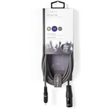 COTH15205GY30 Unbalanced Audio Cable XLR 3-Pin muski na RCA muski, 3m, PVC, Dark Grey