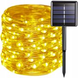  Solarne novoletne lučke veriga 150 LED toplo bela 15m 8 funkcij IP44 Cene