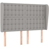  Uzglavlje s ušima svjetlosivo 147x23x118/128 cm od tkanine | shoptok.hr