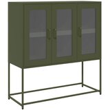 Komoda maslinastozelena 100,5x39x107 cm hladno valjani čelik | shoptok.hr