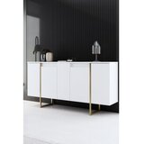 Hanah home set za dnevnu sobu luxe white gold