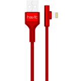 Kabel ZA MOB.HAVIT USB LIGHTUNH 1.2M HV-H672 CRVENI | Eponuda.ba