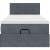 vidaXL otomanski okvir kreveta s madraca tamnosivi 80x200cm baršunasti | shoptok.hr