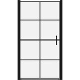  Vrata za tuš od kaljenog stakla 100 x 178 cm crna | Eponuda.ba