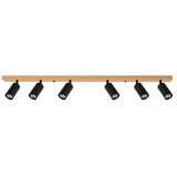  Brilagi - Reflektorsko svetlo SELE 6xGU10/30W/230V crno/dekor hrasta | Eponuda.com