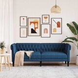  Trosjed Chesterfield plavi od tkanine | shoptok.hr