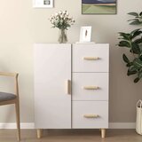  Komoda bijela 69 5x34x90 cm od konstruiranog drva | shoptok.hr