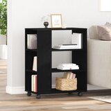 vidaXL Kabinet za pohranu Crni hrast Konstruirano drvo 60x35x75 Kotači Cijene