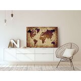  Slika za samostalno slikanje - World Map (Brown Colours) 60x40 | shoptok.hr