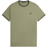 Fred Perry Twin Tipped T-Shirt Olive Mint/Night Green Zelena | shoptok.hr