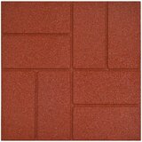  Kamen za hodanje 6 pcs Crvena 40,5 x 40,5 x 2 cm Guma | Eponuda.com
