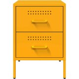  Noćni ormarići 2 kom boje senfa 36 x 39 x 50 5 cm čelični | shoptok.hr